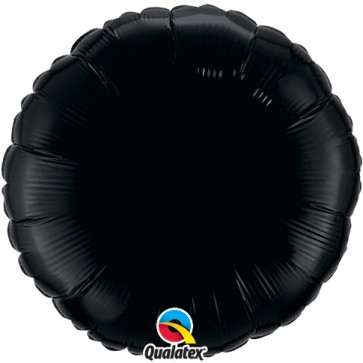 Black Round Foil Balloon 