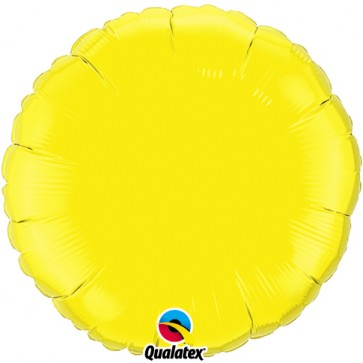 Yellow Round Foil Balloons 
