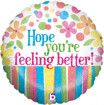 Feeling Better Flowers Foil Balloon