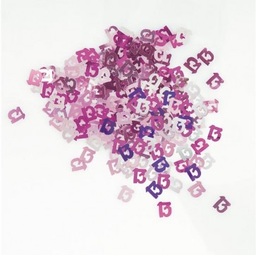 Age 13 Pink Glitz Confetti
