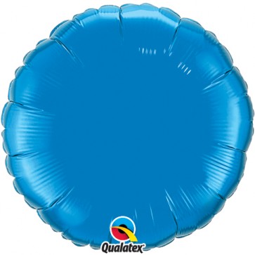 Blue Round Foil Balloon 