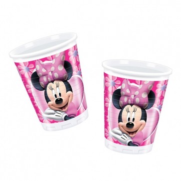 Minnie Mouse Pink Plastic Cups