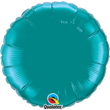 Teal Round Foil Balloon 