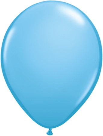 25 Baby Blue Latex Balloons