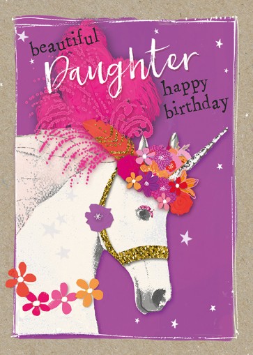 7FAN235 Beautiful Daughter Happy Birthday Card