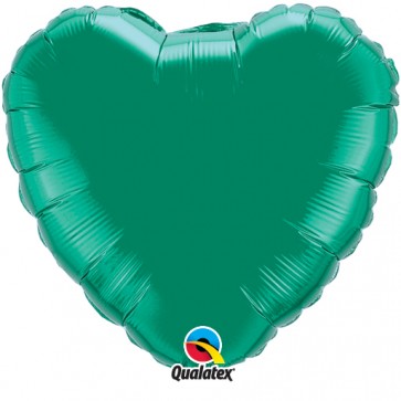 Emerald Green Heart Foil Balloon 