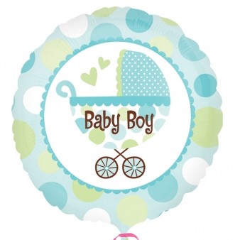 Baby Boy Buggy Foil Balloon 