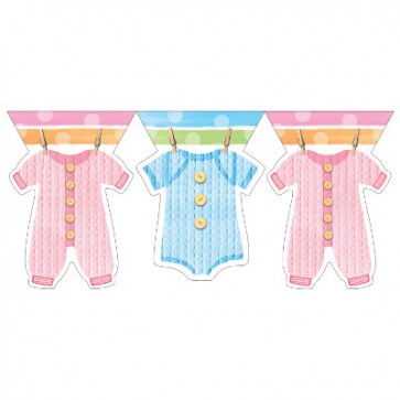 Baby Clothes Flag Banner 