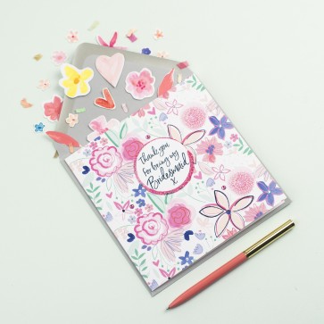 BE36 Thank You for Being My Bridesmaid Card 