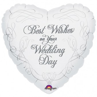 'Best Wishes On Your Wedding' Foil Ballon