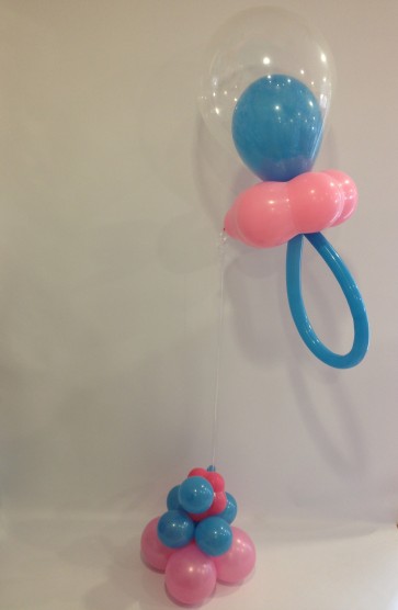 Pink and Blue Dummy Balloon 