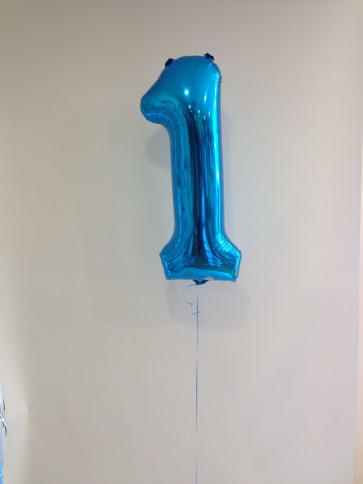 Blue Number 1 Foil Balloon 