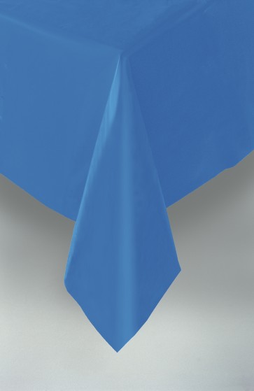 Blue Plastic Tablecover