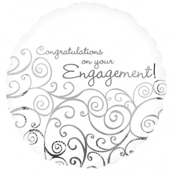 'Congratulations On Your Engagement' Foil Balloon
