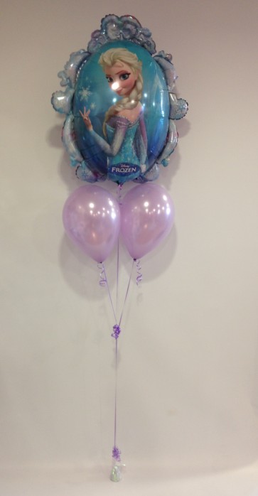 Frozen Lilac Balloon Bunch 