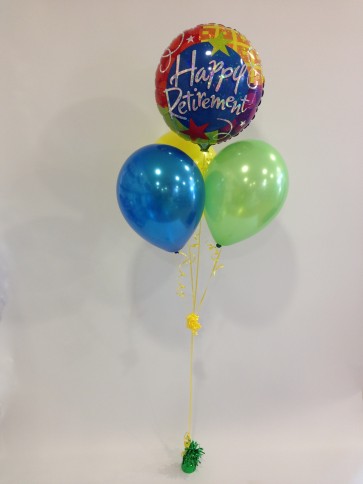 Happy Retirement Multicoloured Balloon Bundle