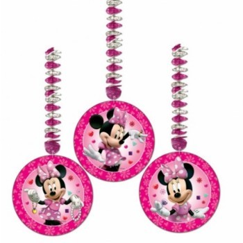 Minnie Mouse Pink Dangling Cutouts