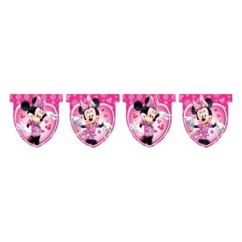 Minnie Mouse Pink Flag Banner - Minnie Mouse Pink - Girls Party - Kids'  Party