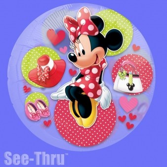 Minnie Mouse See Thru Foil Balloon