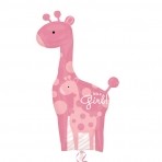 Mum & Baby Pink Giraffes SuperShape Foil Balloon