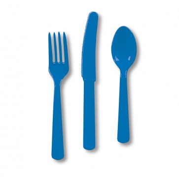 Blue Plastic Cutlery