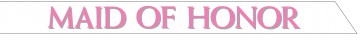 Maid of Honor Satin Sash