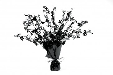 Age 70 Black and Silver Centerpiece  
