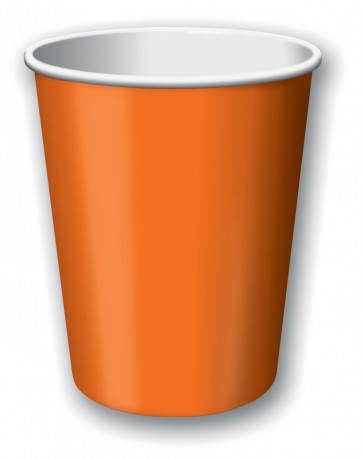 Orange Paper Cups 