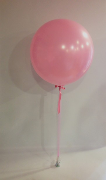 A Pink 3ft Latex Balloon 