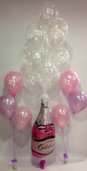 21st Pink & Lilac Party Pop Package 