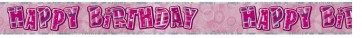 Pink Glitz Happy Birthday Banners 