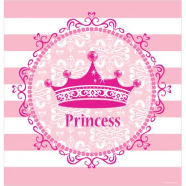 Pink Princess Royalty Plasitc Tablecover