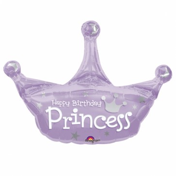 Birthday Princess Crown Foil Balloon 
