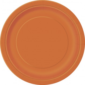 Orange Paper Plates 