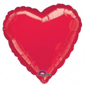 Red Heart Foil Balloon 