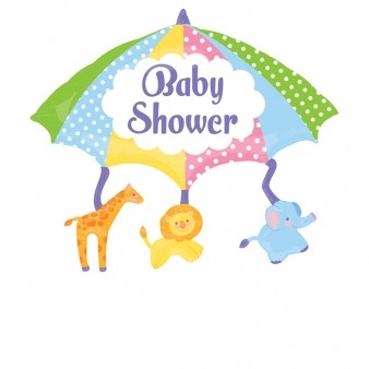 Baby Shower Umbrella Supershape Foil Balloon