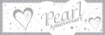 Pearl Wedding Anniversary Giant Banner