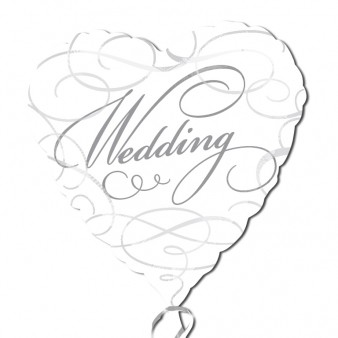 Wedding Swirls Foil Balloon