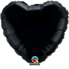 Black Heart Foil Balloon 