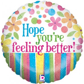 Feeling Better Flowers Foil Balloon