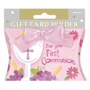 Communion Pink Gift Card Holder