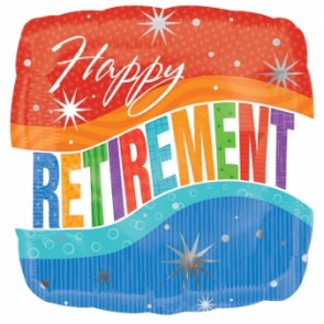Happy Retirement Sparkle Foil Balloon 