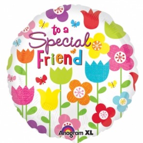 Special Friends Flower Foil Balloon