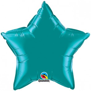 Teal Star Foil Balloon 