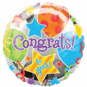 Congrats Jubilee Foil Balloon 