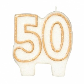 50th Wedding Anniversary Candle