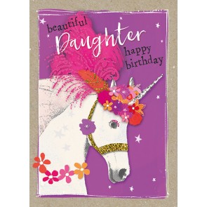 7FAN235 Beautiful Daughter Happy Birthday Card