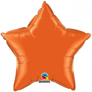 Orange Star Foil Balloon 