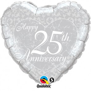 25th Anniversary Heart Foil 