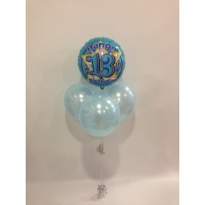 Age 13 Blue Balloon Bundle